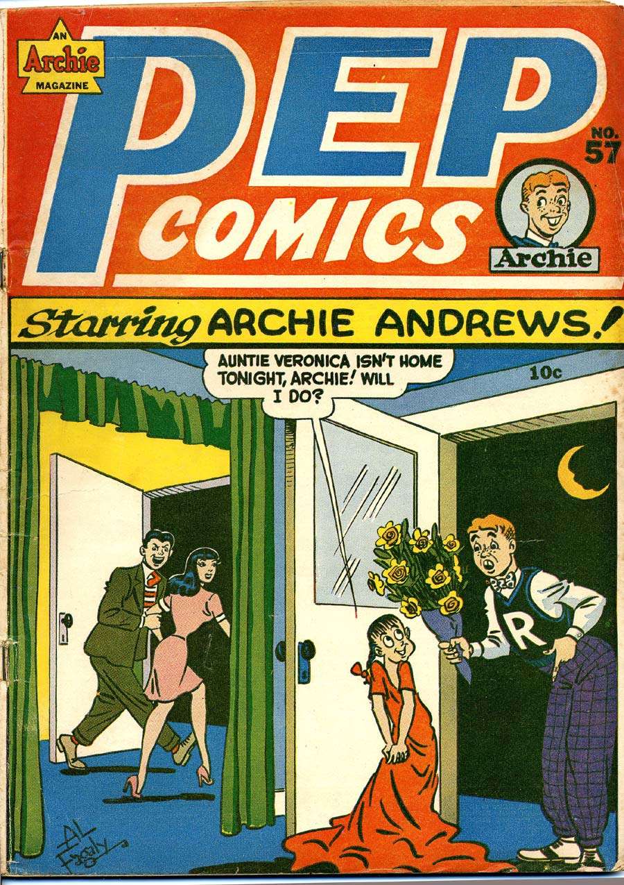 Book Cover For Pep Comics 57