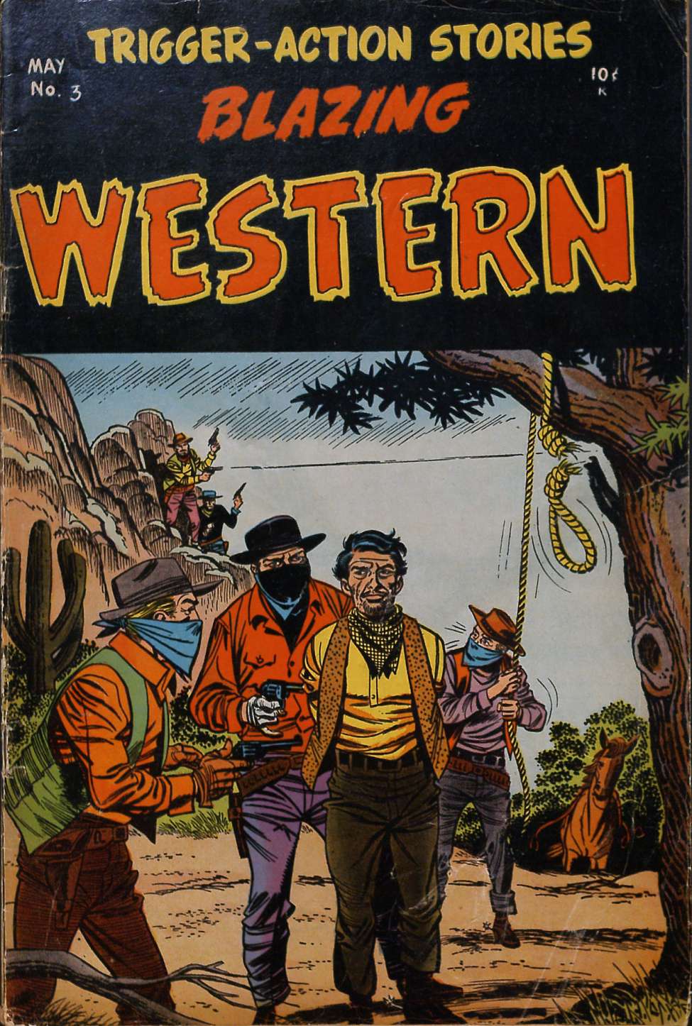 Comic Book Cover For Blazing Western 3