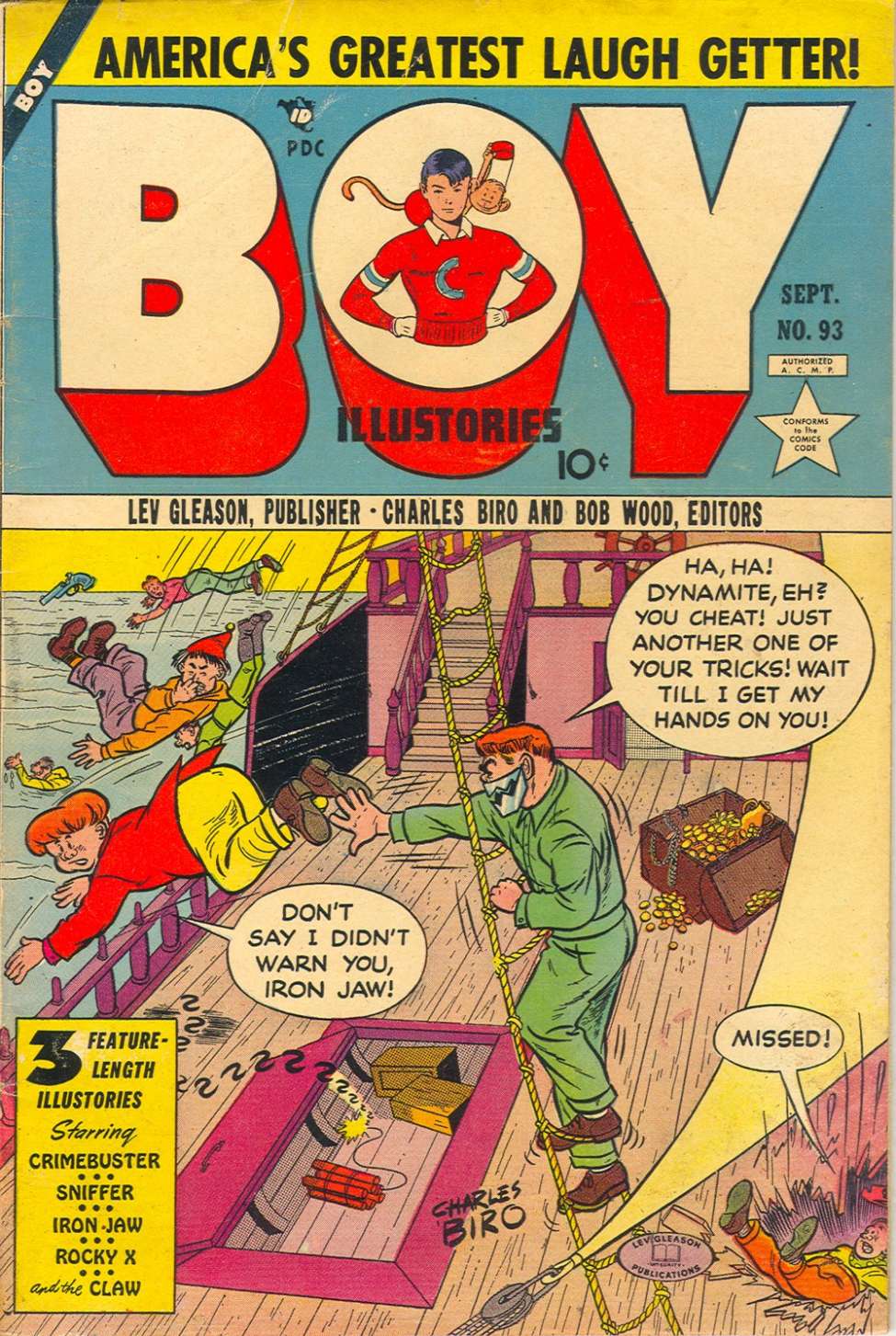 Comic Book Cover For Boy Comics 93