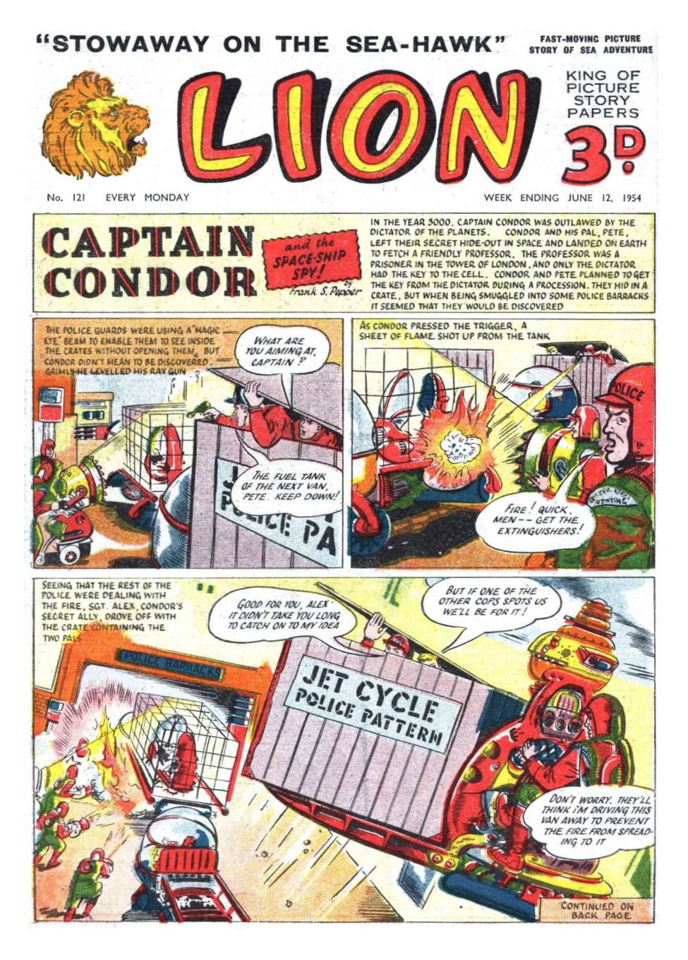 Comic Book Cover For Lion 121