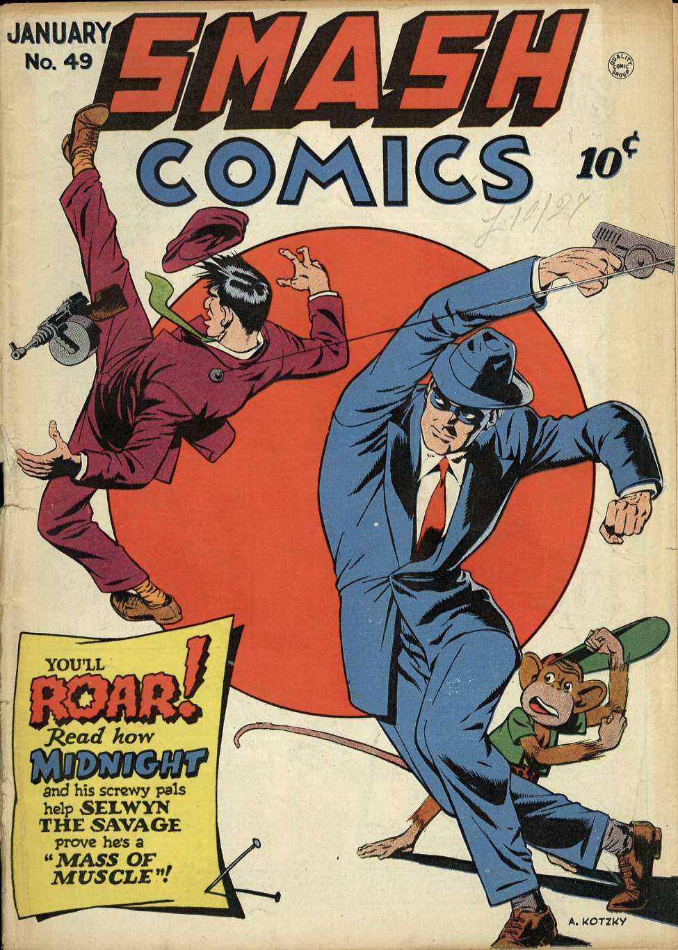 Comic Book Cover For Smash Comics 49