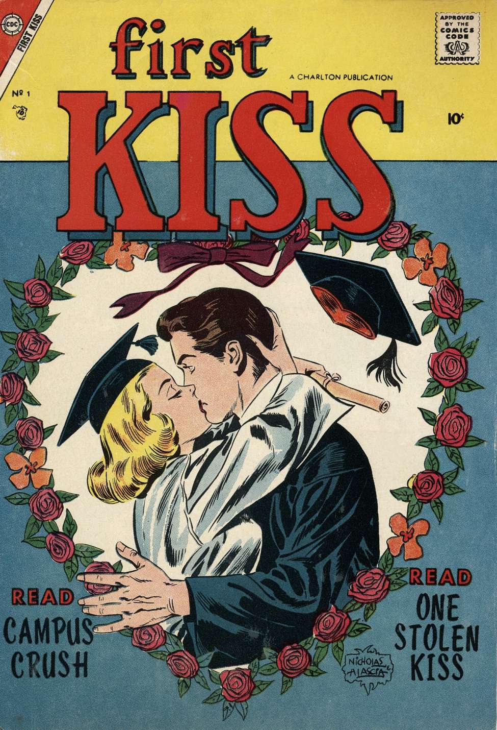 Comic Book Cover For First Kiss 1