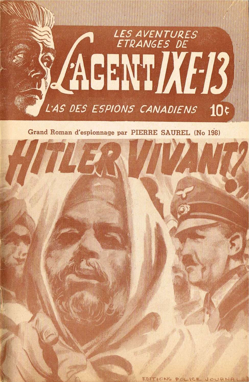 Comic Book Cover For L'Agent IXE-13 v2 198 - Hitler vivant?