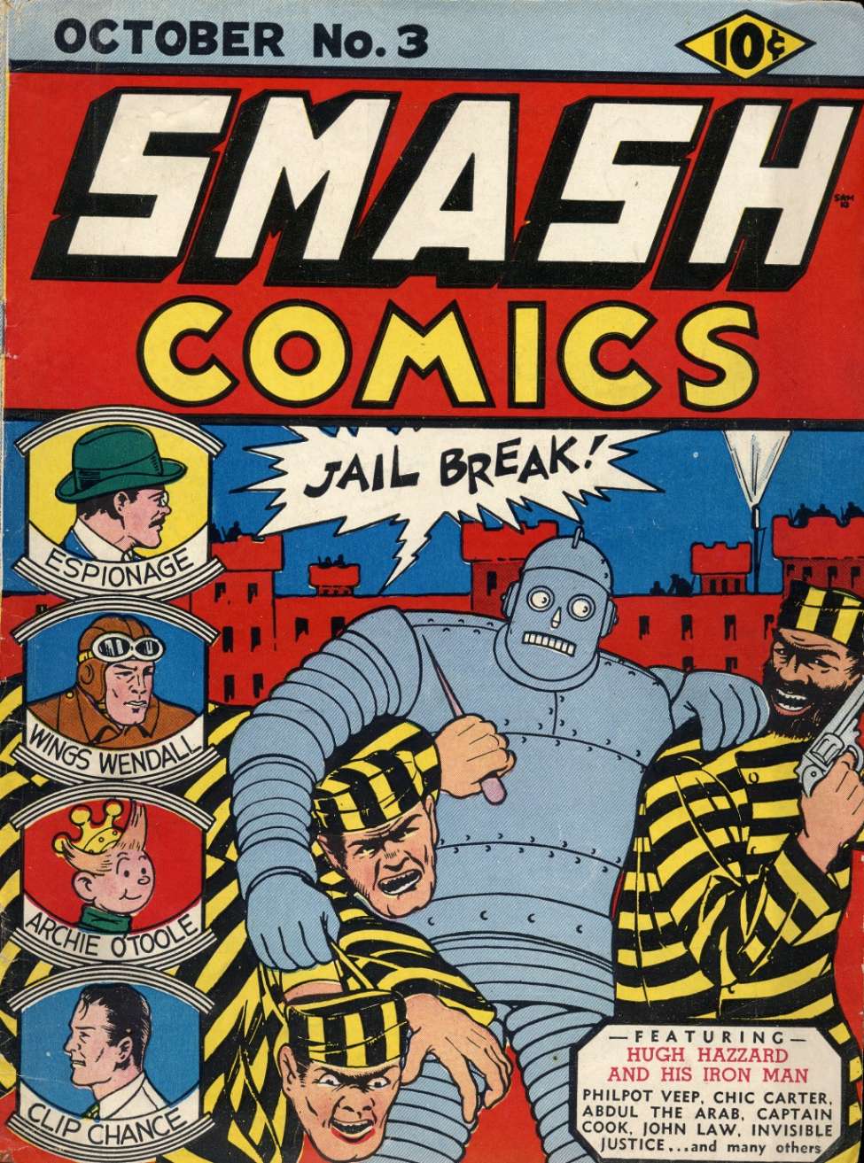 Comic Book Cover For Smash Comics 3