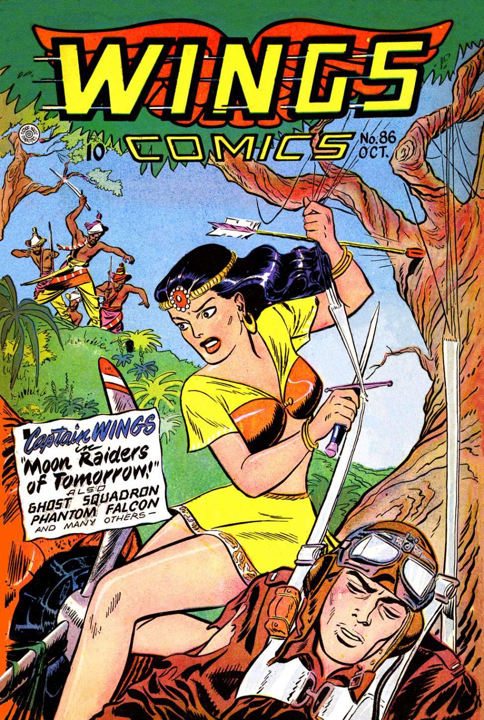 Comic Book Cover For Wings Comics 86 - Version 1