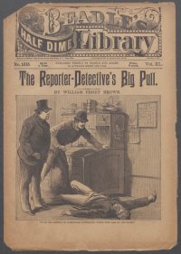 Large Thumbnail For Beadle's Half Dime Library 1015 - The Reporter-Detective's Big Pull