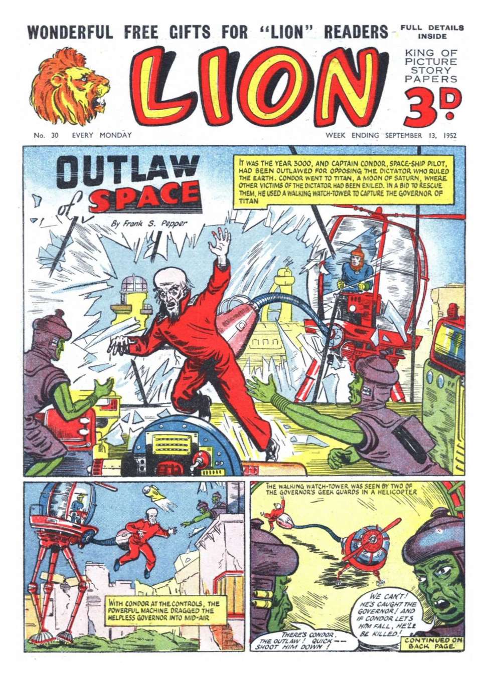 Comic Book Cover For Lion 30