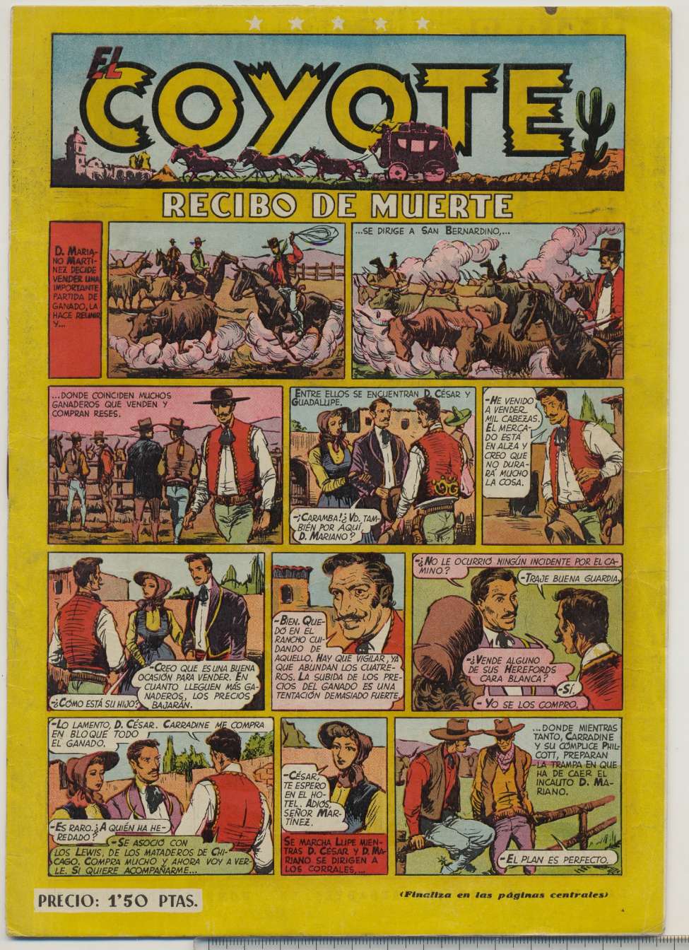 Comic Book Cover For El Coyote 21 - Recibo de Muerte