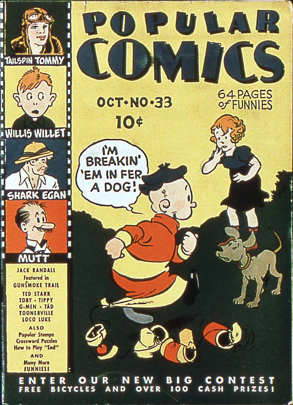 Comic Book Cover For Popular Comics 33 - Version 1