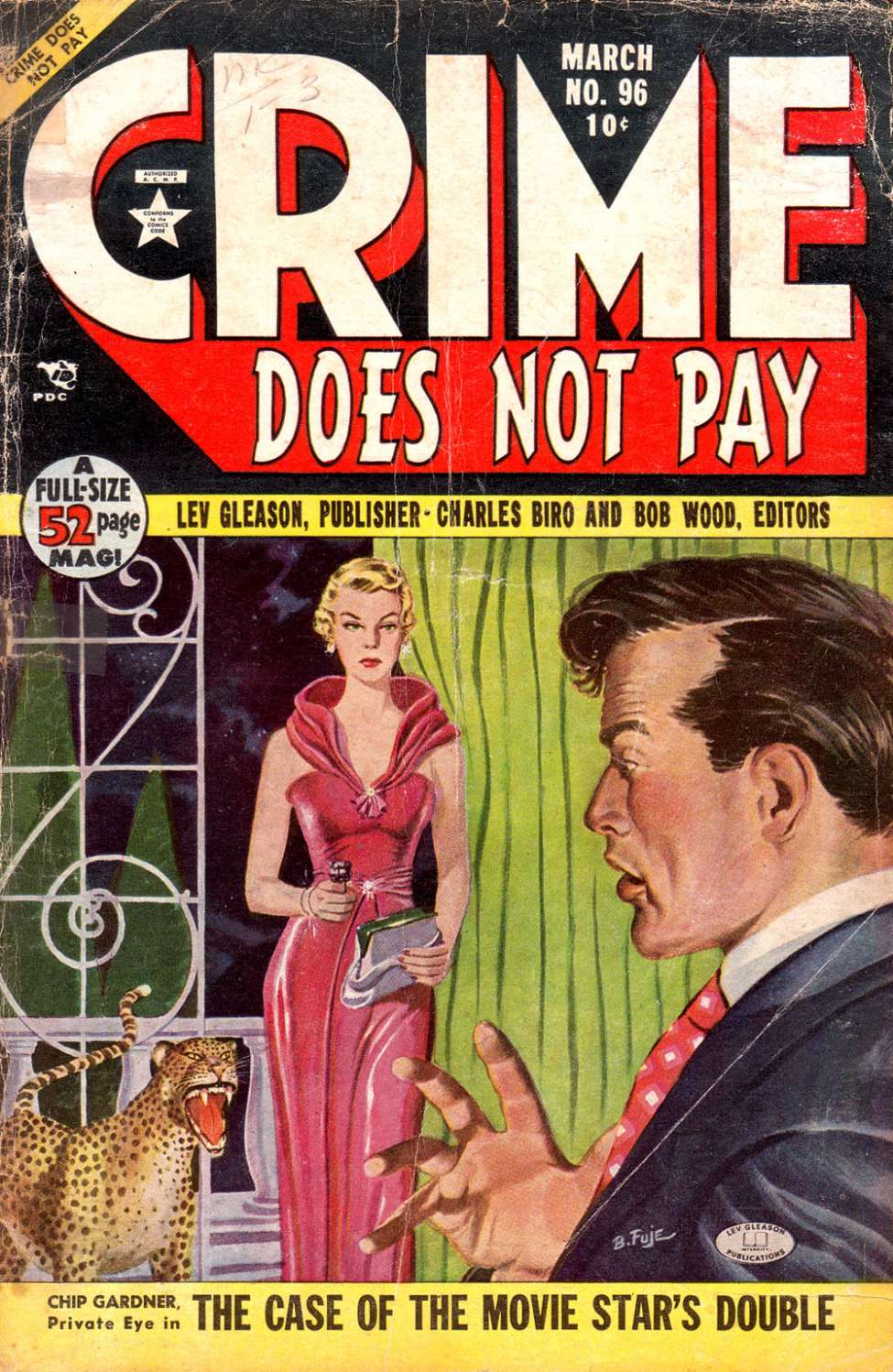 Comic Book Cover For Crime Does Not Pay 96