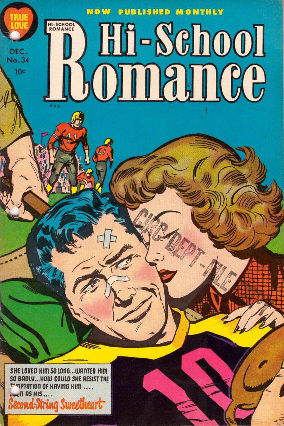 Comic Book Cover For Hi-School Romance 34 - Version 1