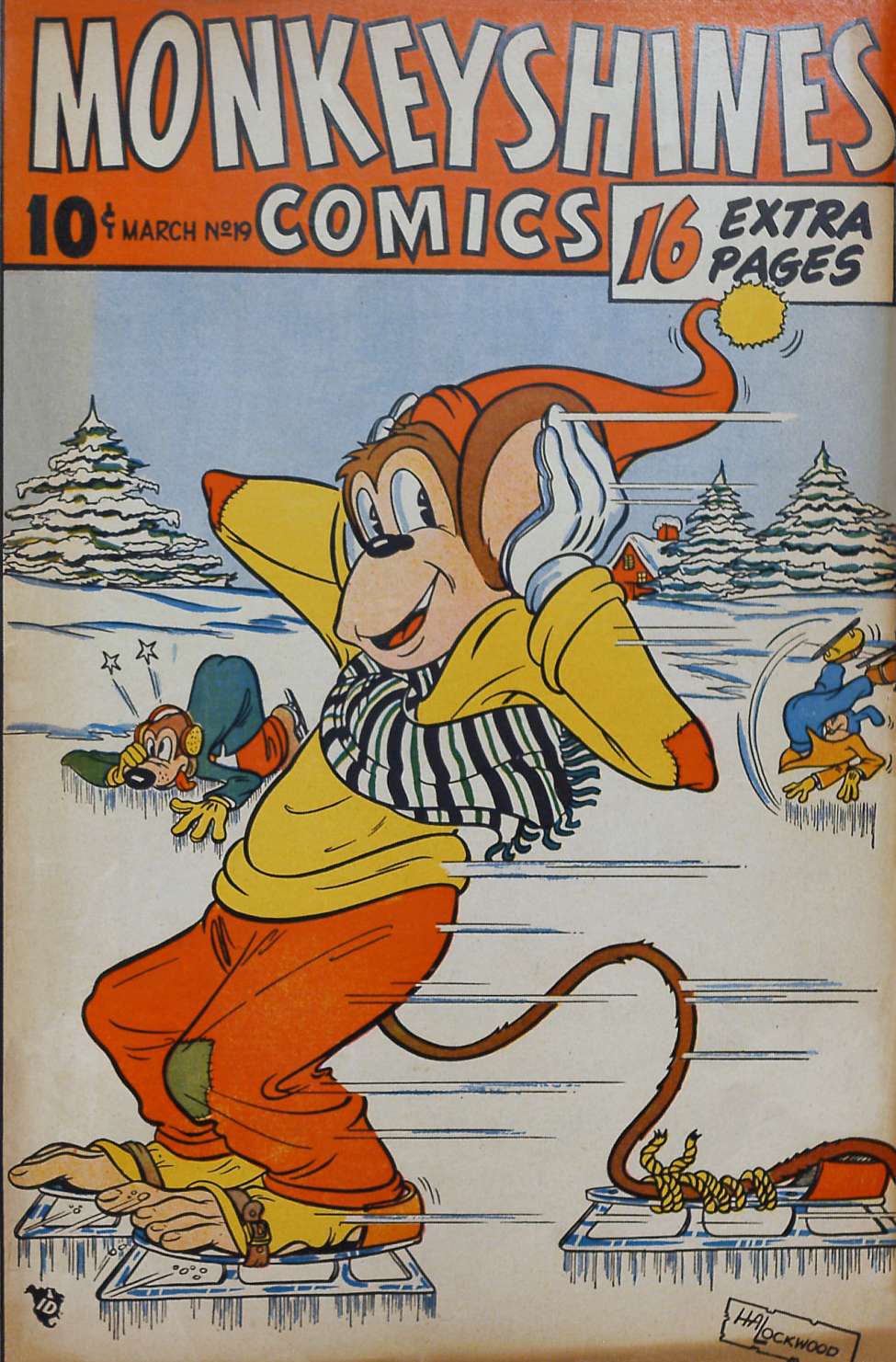 Comic Book Cover For Monkeyshines Comics 19