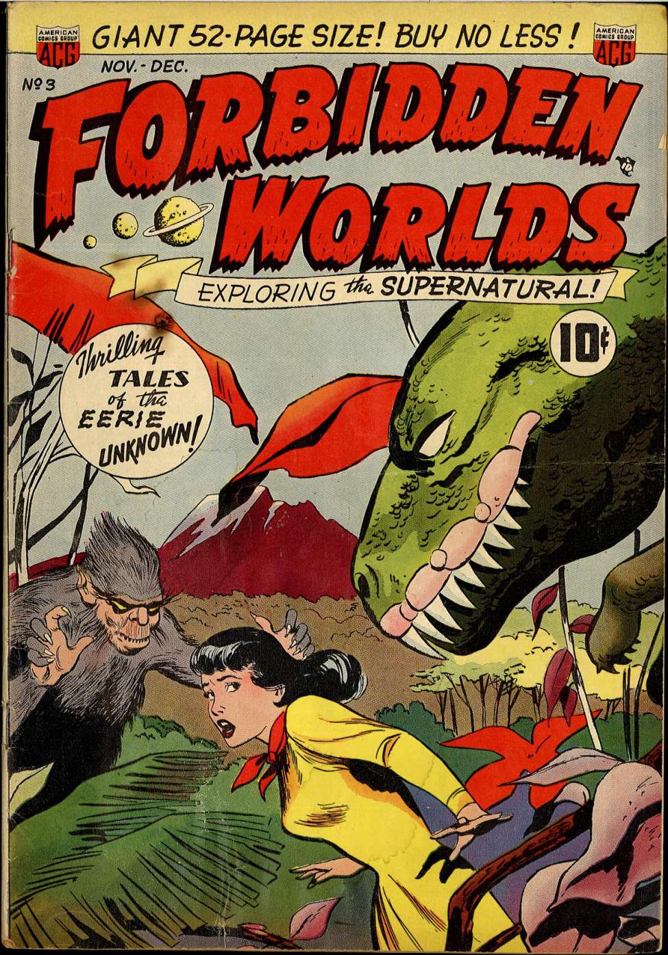 Comic Book Cover For Forbidden Worlds 3