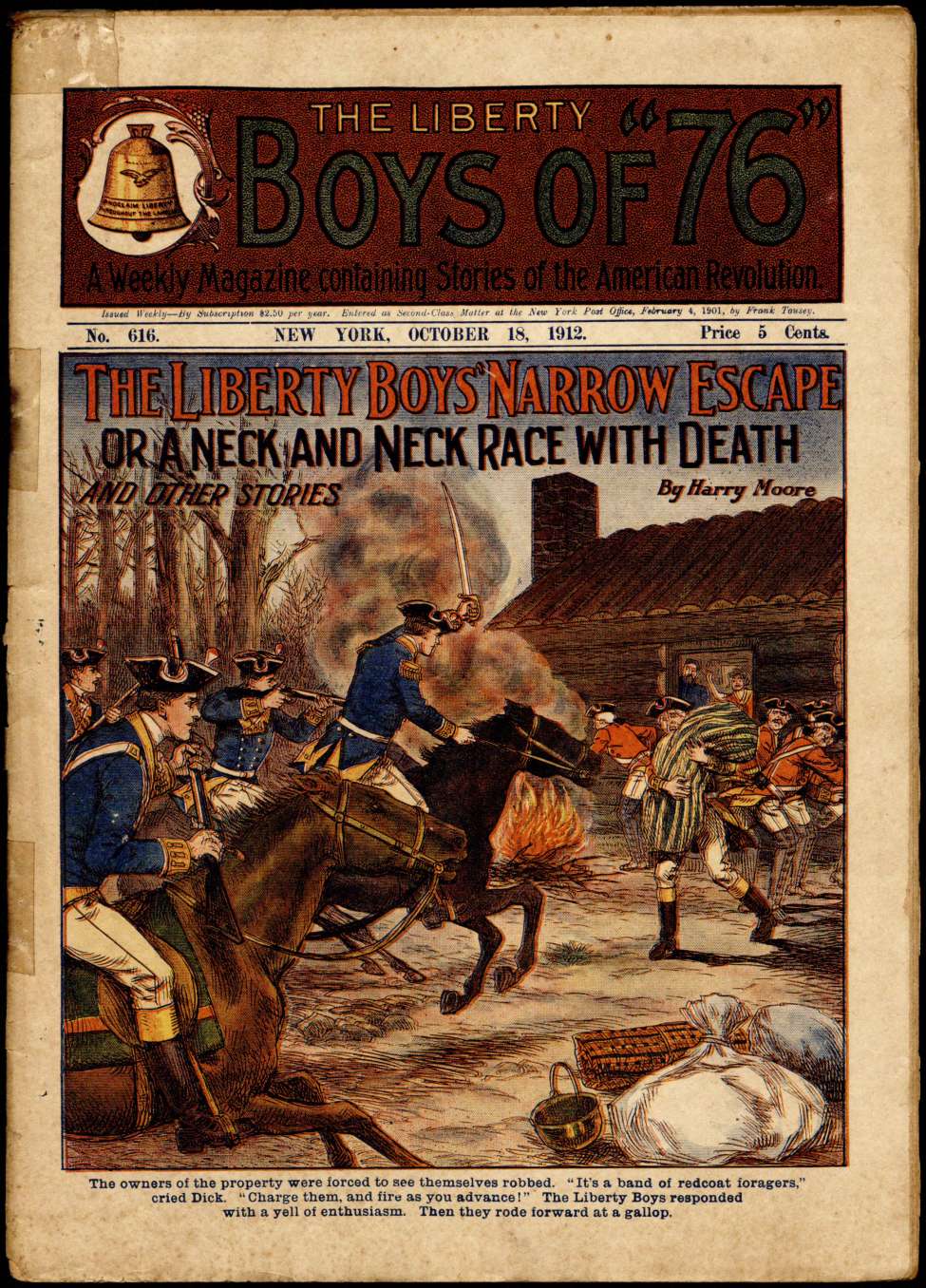 Book Cover For The Liberty Boys of 76 616 - The Liberty Boys' Narrow Escape