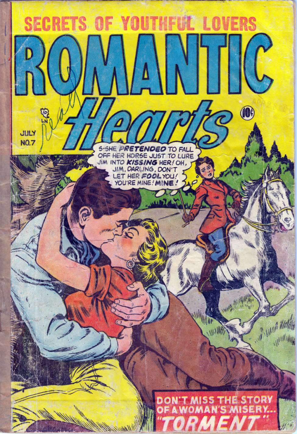 Comic Book Cover For Romantic Hearts v2 7