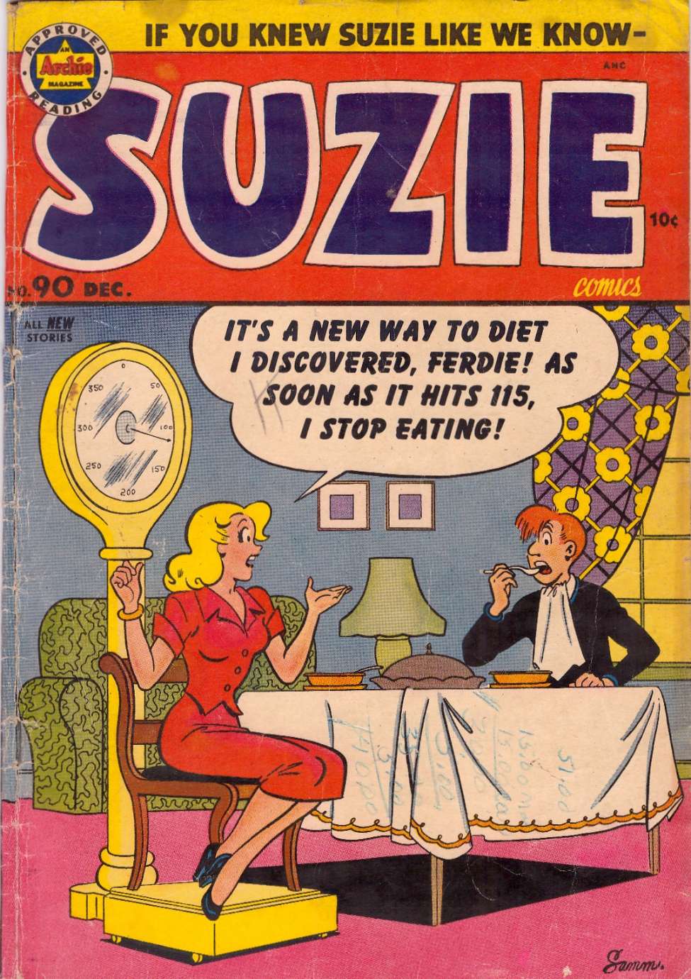Comic Book Cover For Suzie Comics 90