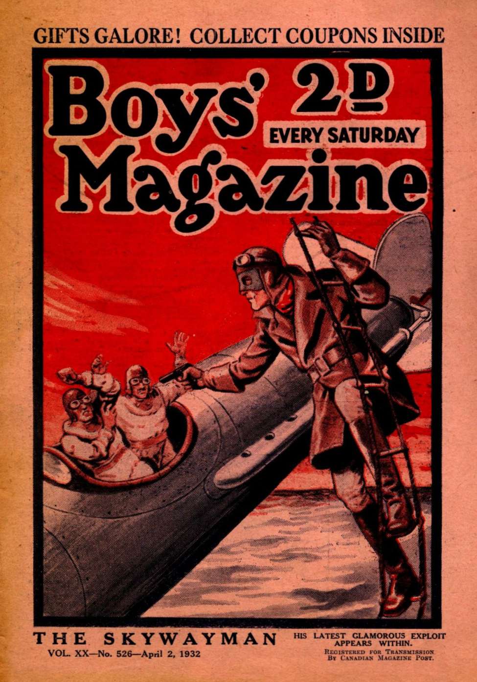 Book Cover For Boys' Magazine 526