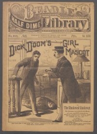 Large Thumbnail For Beadle's Half Dime Library 819 - Dick Doom's Girl Mascot