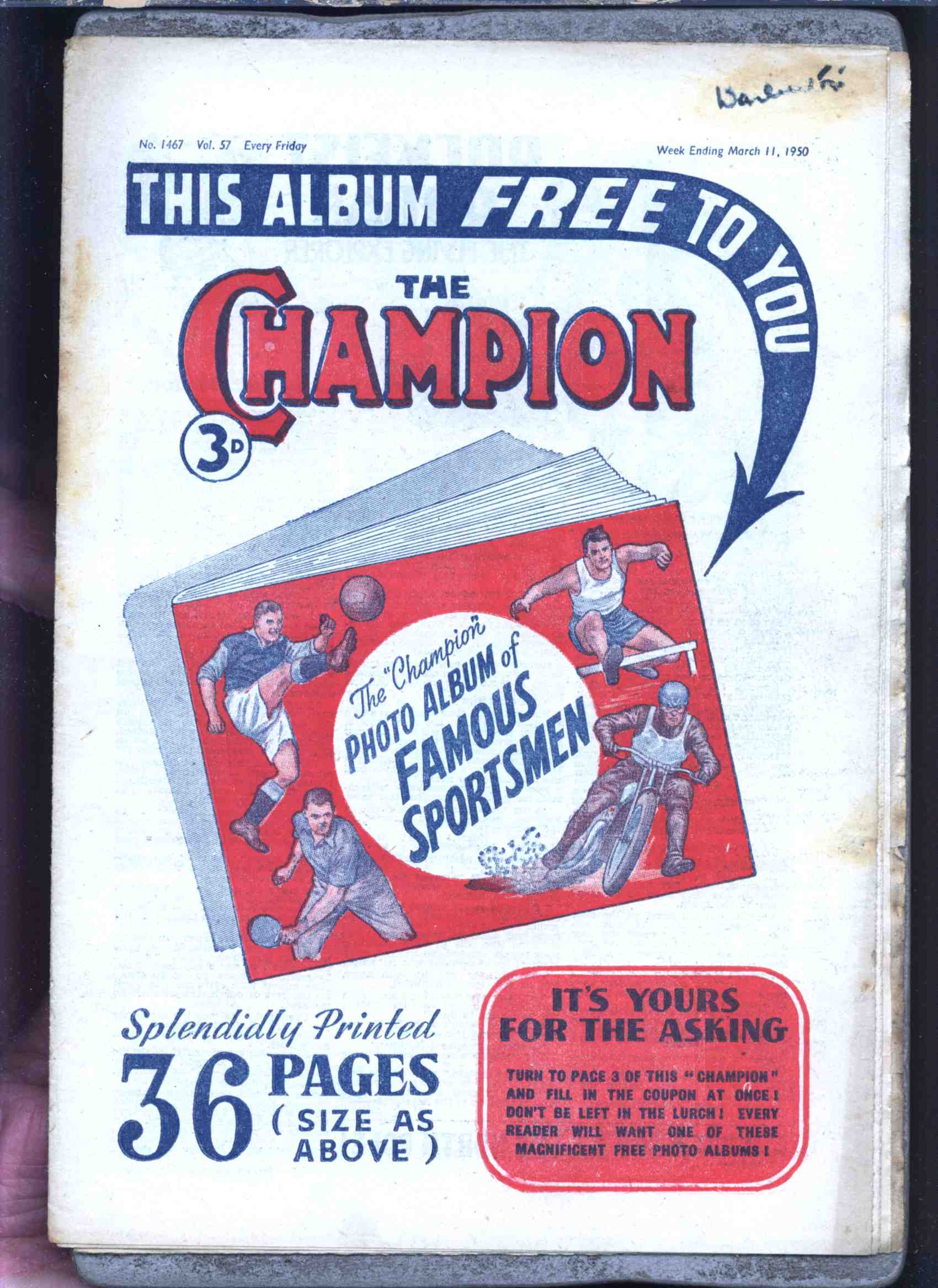 Book Cover For The Champion 1467