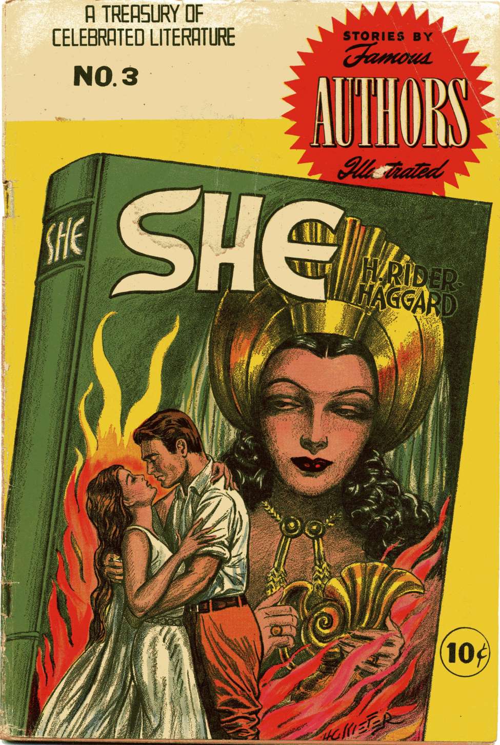 Comic Book Cover For Stories By Famous Authors Illustrated 3 - She - Version 1