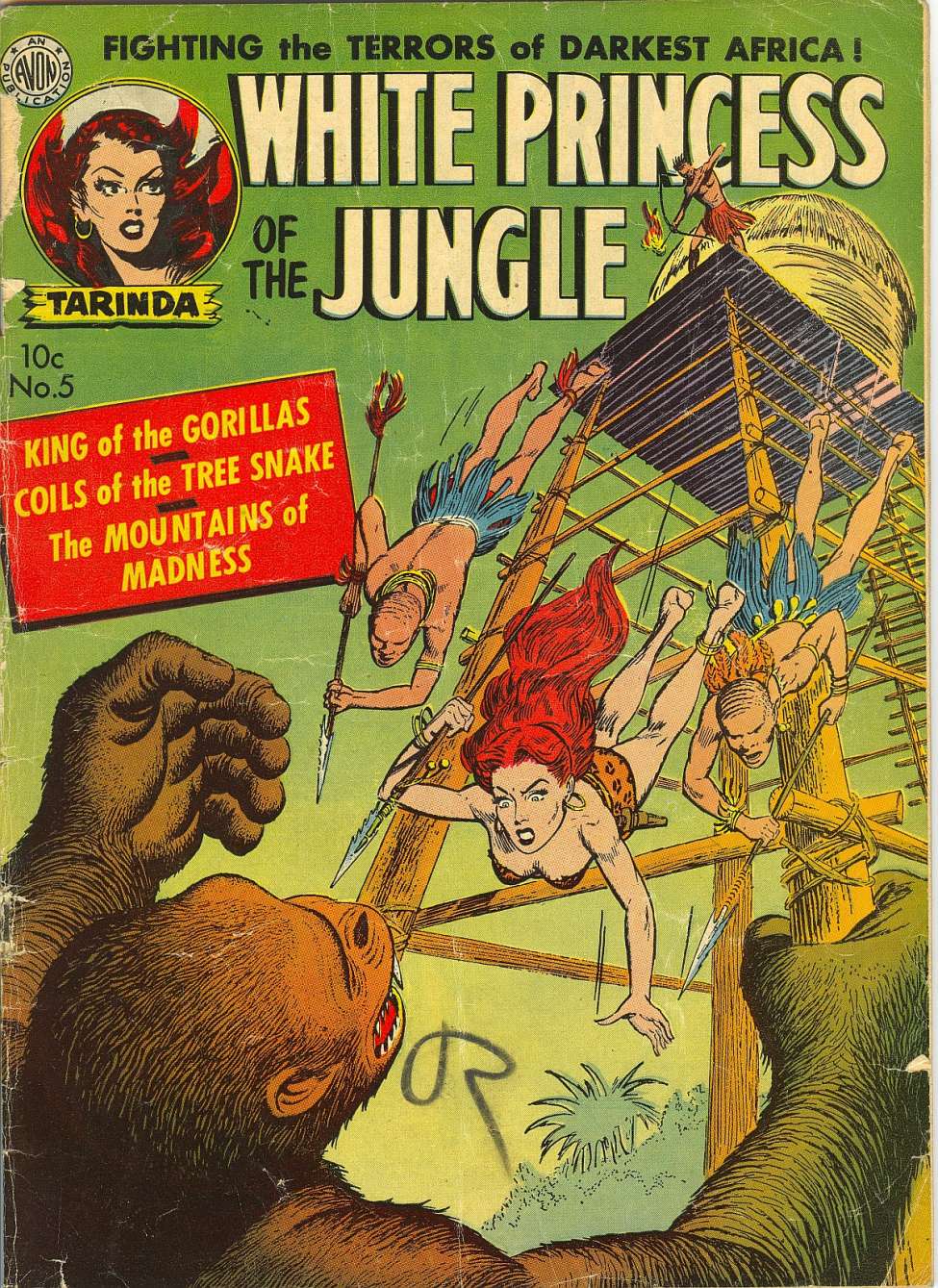 Comic Book Cover For White Princess of the Jungle 5 - Version 2