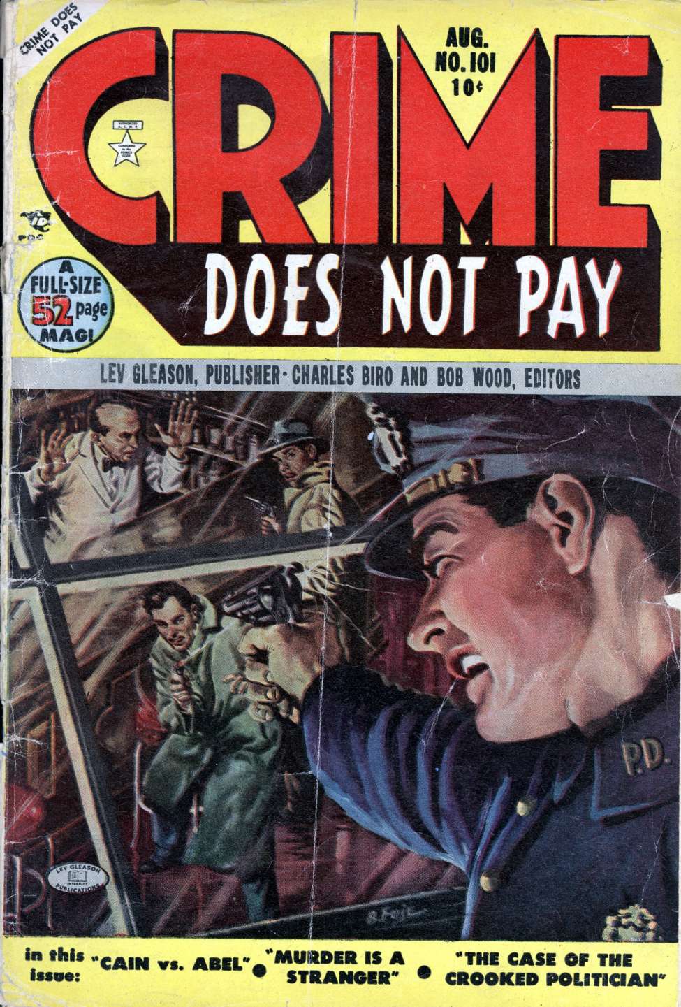 Comic Book Cover For Crime Does Not Pay 101