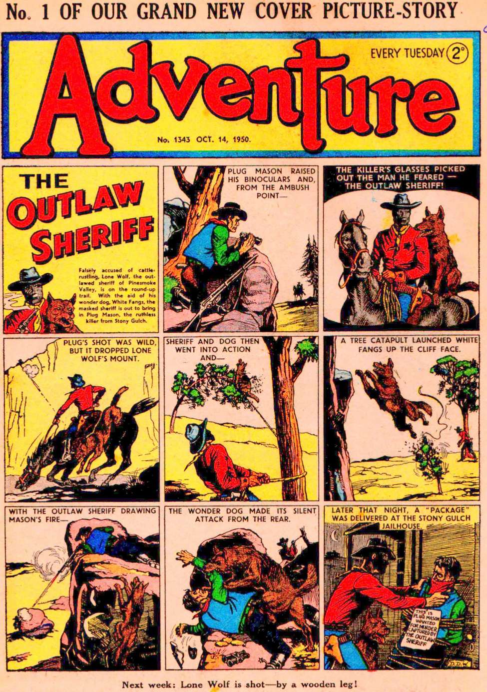 Comic Book Cover For Adventure 1343