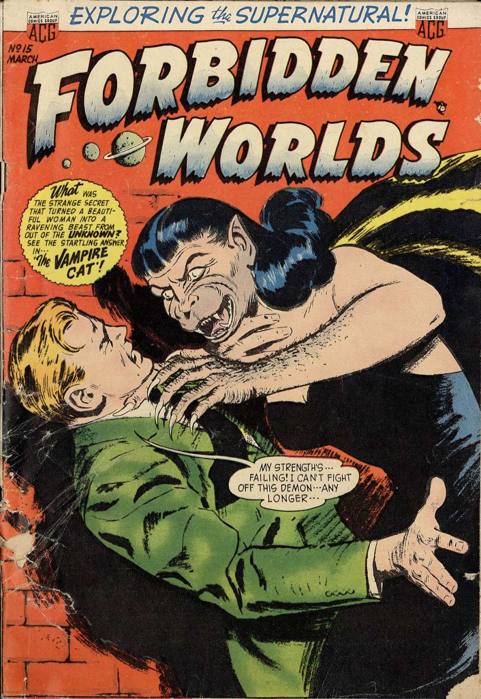 Comic Book Cover For Forbidden Worlds 15