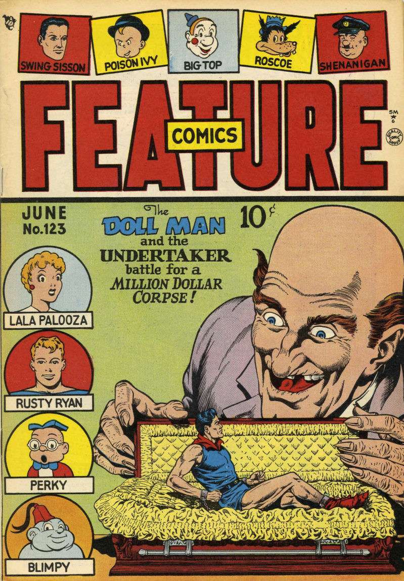 Comic Book Cover For Feature Comics 123 - Version 1