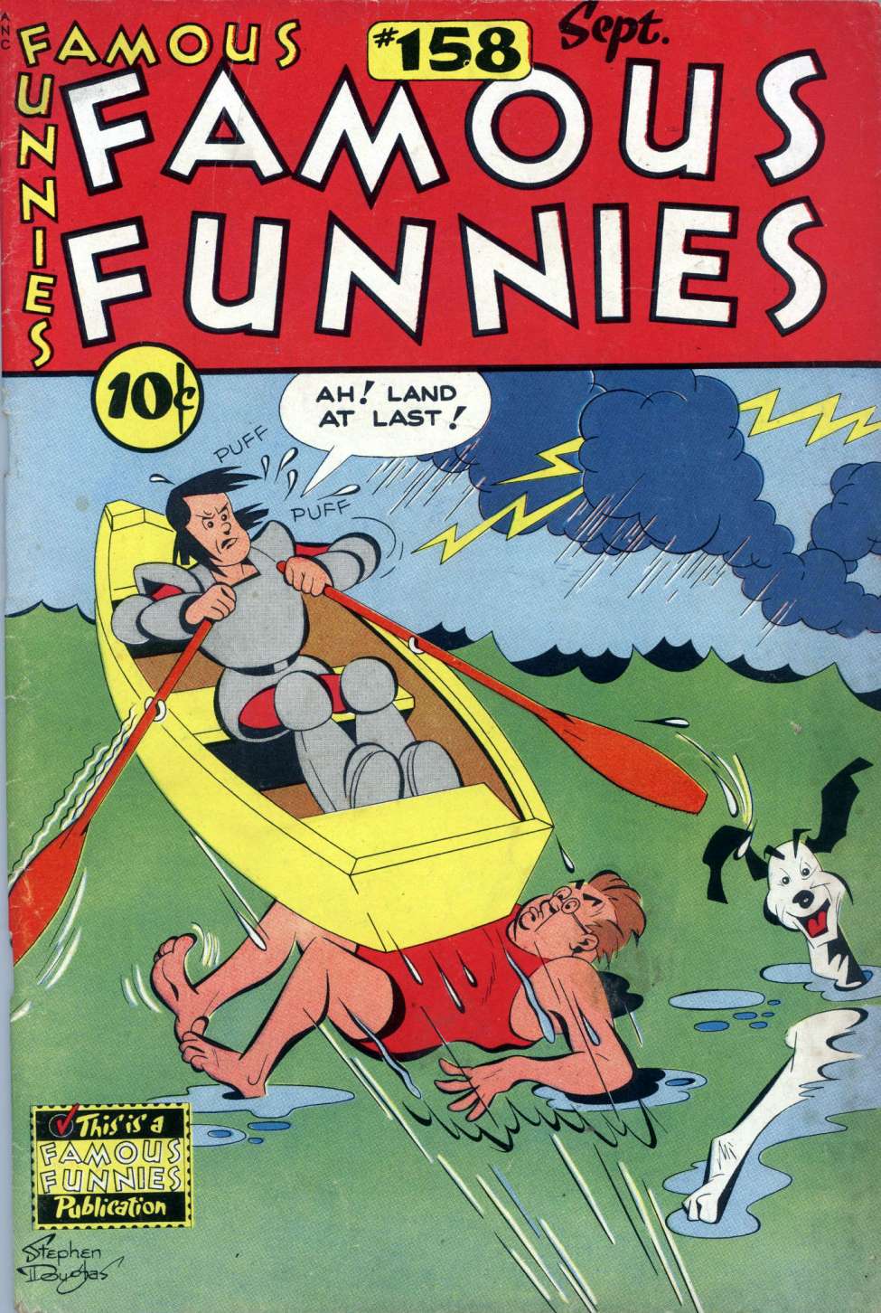 Comic Book Cover For Famous Funnies 158 (alt) - Version 1