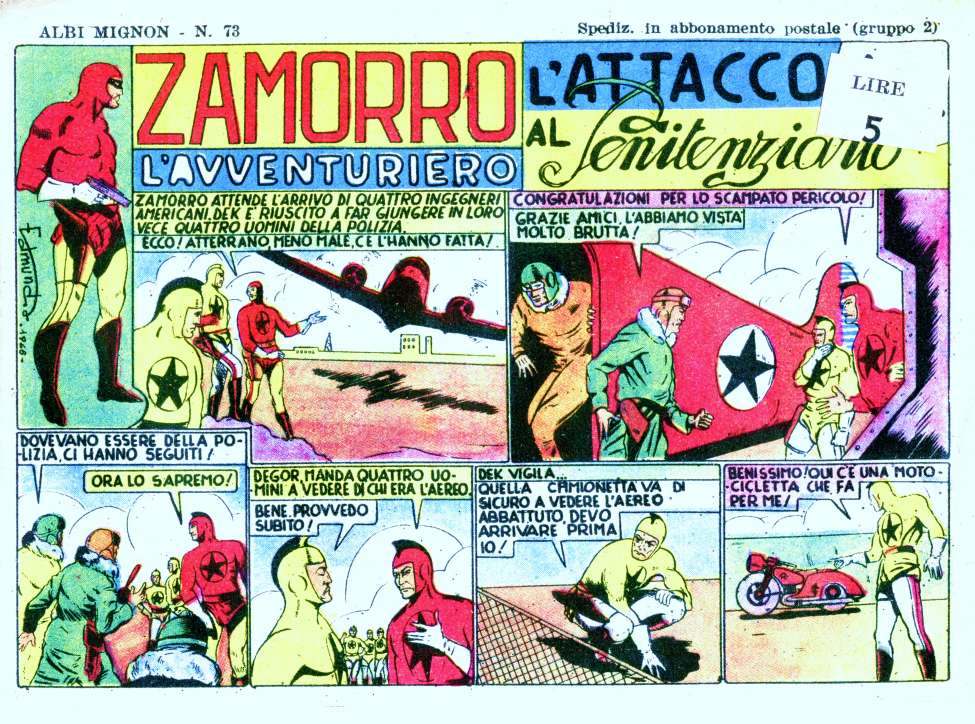 Comic Book Cover For Zamorro 73 - Albi Mignon