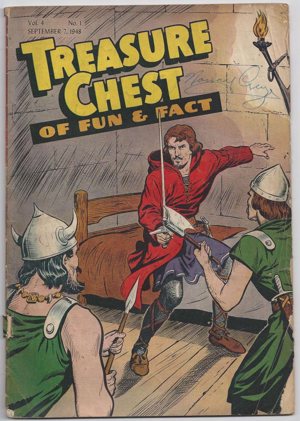 Comic Book Cover For Treasure Chest of Fun and Fact v4 1