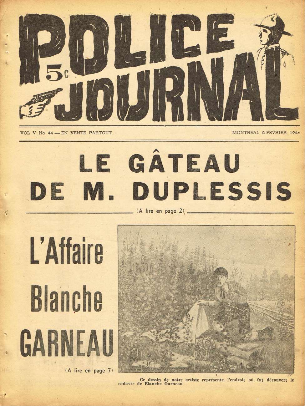 Book Cover For Police Journal v5 44 - Le gâteau de M. Duplessis