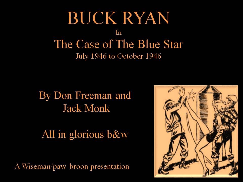 Comic Book Cover For Buck Ryan 28 - The Case of The Blue Star