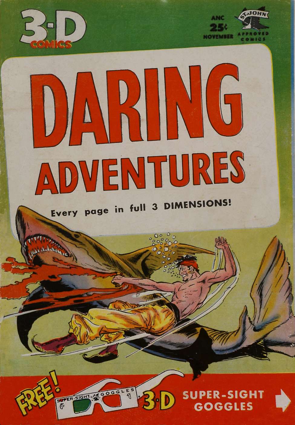 Comic Book Cover For Daring Adventures 1 3D