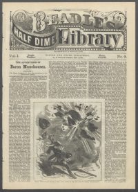 Large Thumbnail For Beadle's Half Dime Library 9 - The Adventures of Baron Munchausen