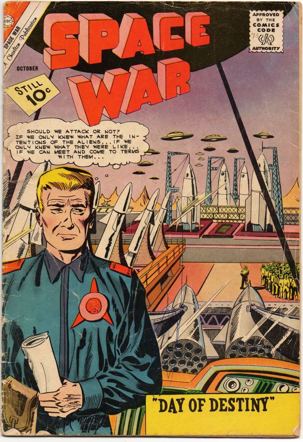 Comic Book Cover For Space War 13