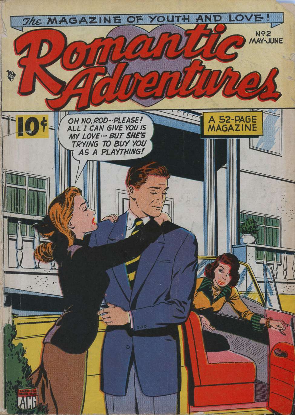 Comic Book Cover For Romantic Adventures 2