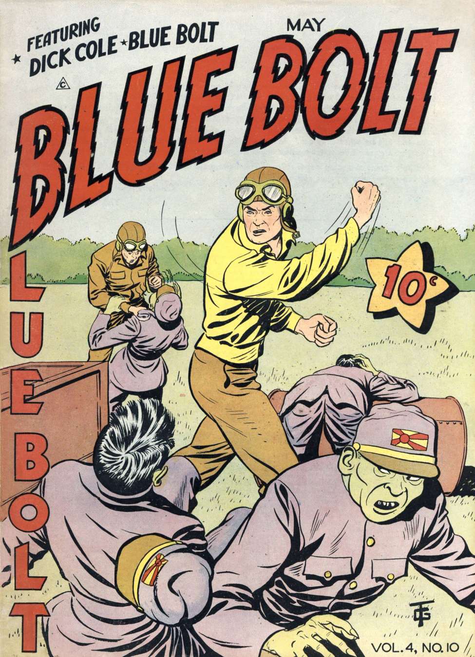 Comic Book Cover For Blue Bolt v4 10