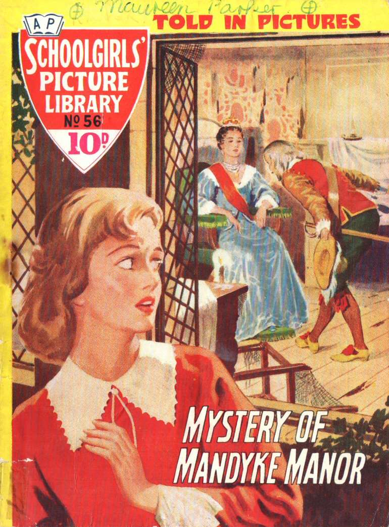 Comic Book Cover For Schoolgirls' Picture Library 56 - Mystery of Mandyke Manor