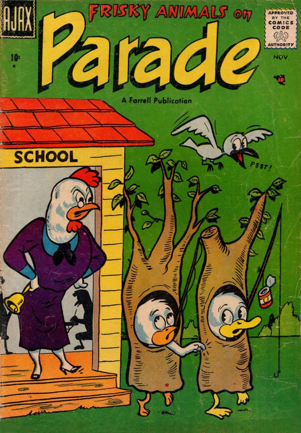 Comic Book Cover For Frisky Animals on Parade 2