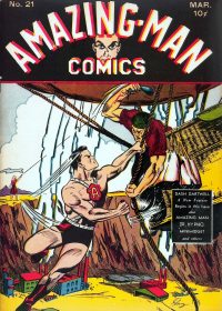 Large Thumbnail For Amazing Man Comics 21