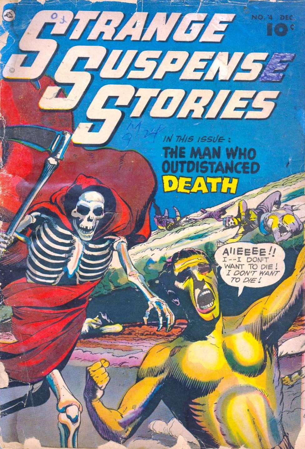 Comic Book Cover For Strange Suspense Stories 4