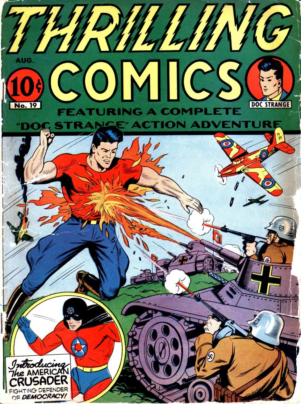 Book Cover For Thrilling Comics 19