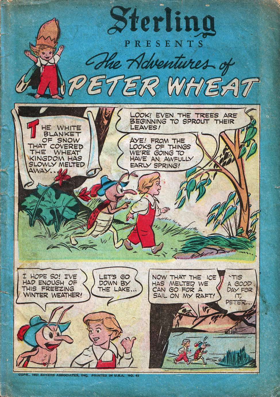Comic Book Cover For The Adventures of Peter Wheat 43