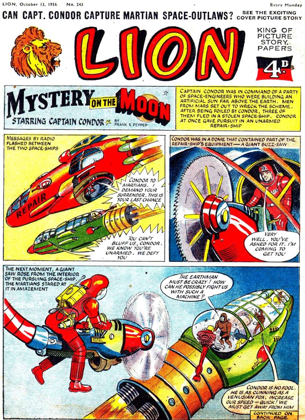 Comic Book Cover For Lion 243