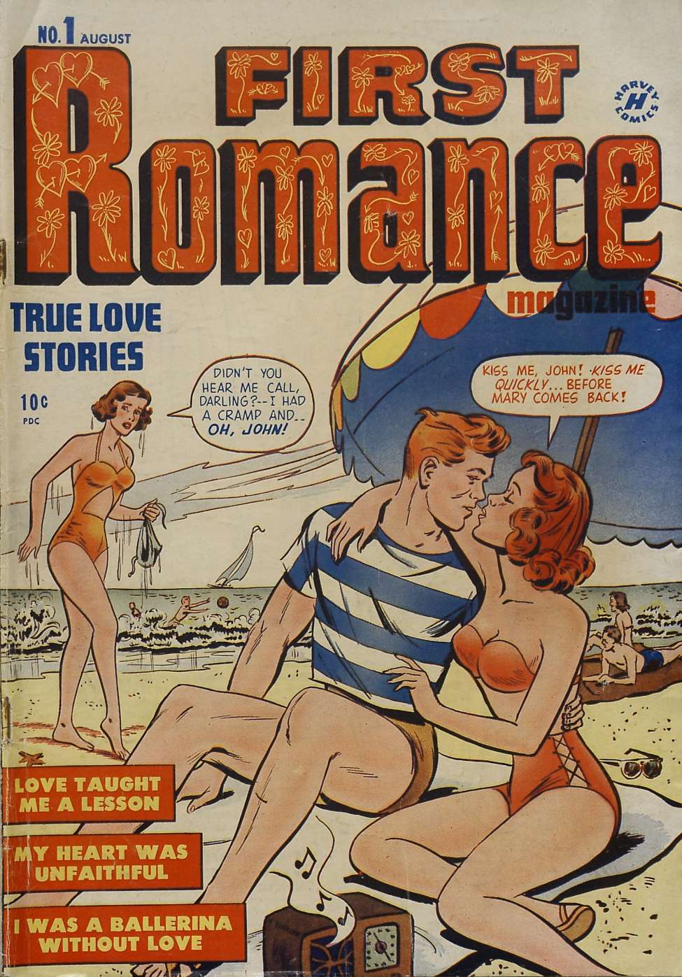 Book Cover For First Romance Magazine 1
