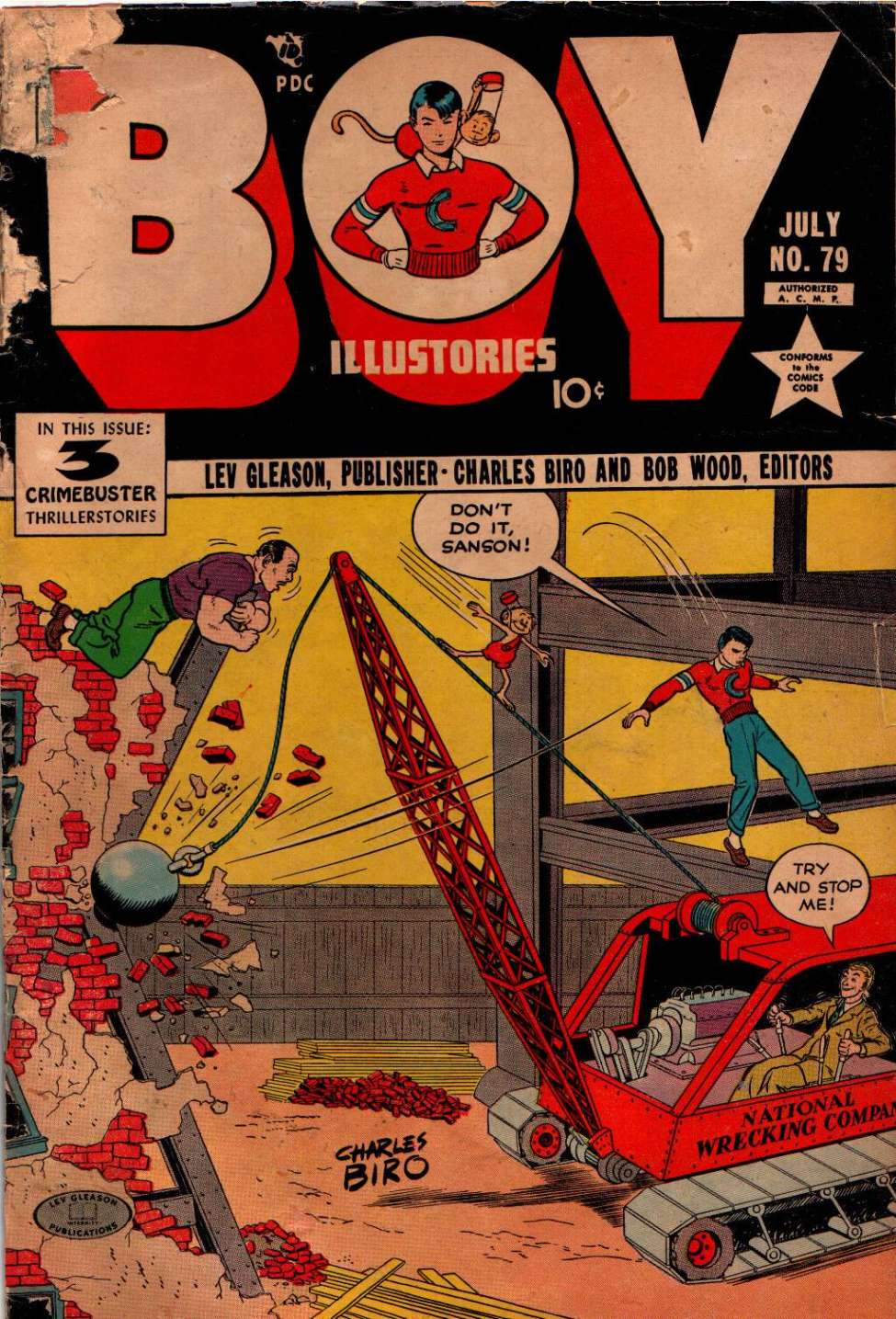 Comic Book Cover For Boy Comics 79