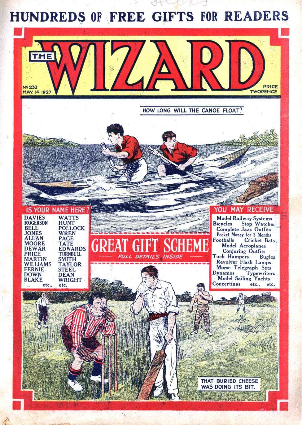 Comic Book Cover For The Wizard 232