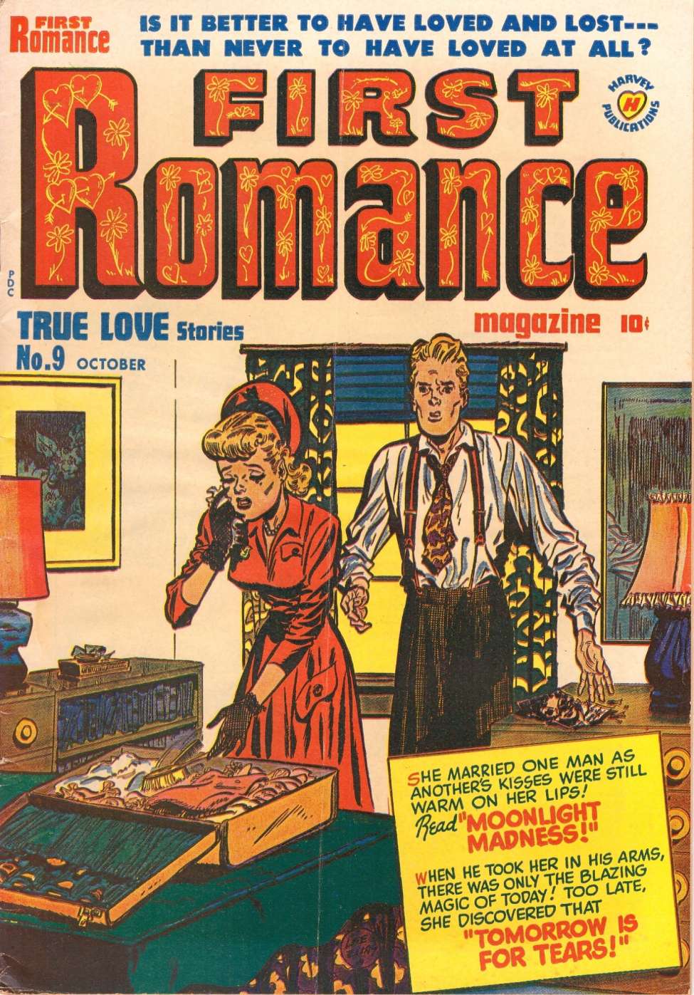 Comic Book Cover For First Romance Magazine 9